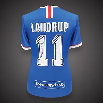 £175 • Buy Brian Laudrup Signed Rangers Football Shirt Number 11 Shirt Bid From £175