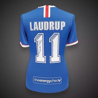£175 • Buy Brian Laudrup Signed Rangers Football Shirt Number 11 Shirt Bid From £175
