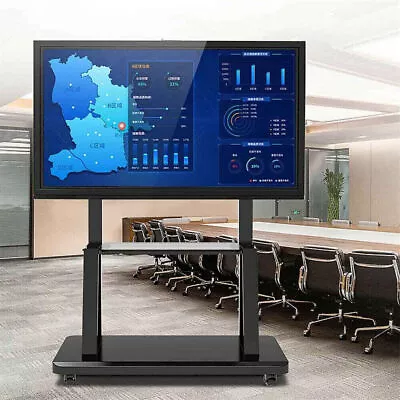 XXL Large Heavy Duty Mobile TV Cart Floor Stand Mount Meeting Live For 32-100  • £125.94