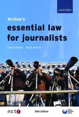 £3.49 • Buy McNae's Essential Law For Journalists, Hanna, Mark, Banks, David, Used; Good Boo