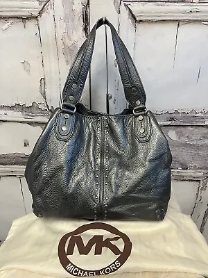 Michael Kors Silver Metallic Astor Satchel • $79.99