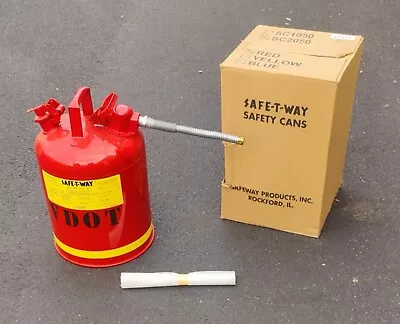 New Safe-T-Way GAS CAN Quick Release Safety Gas Can  5 Gallon Type II NOS Dented • $69.50