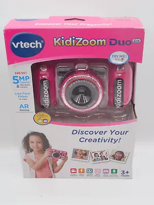 VTech KidiZoom Duo DX Digital Selfie Camera With MP3 Player Pink • $37.99