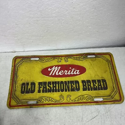 Merita Old Fashioned Bread License Plate Route Salesman Truck • $42.95