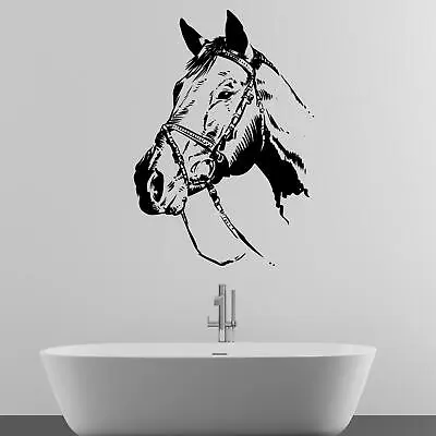 £10.90 • Buy Horse Head Animal Wall Sticker Decal Transfer Home Equestrian Matt Vinyl UK