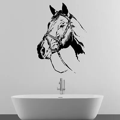 £10.90 • Buy Horse Head Animal Wall Sticker Decal Transfer Home Equestrian Matt Vinyl UK