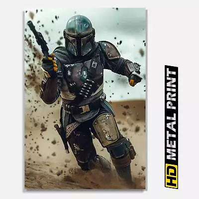 Metal Print The Mandalorian Star Wars Poster Baby Yoda Gift Geek Decor • $44.99