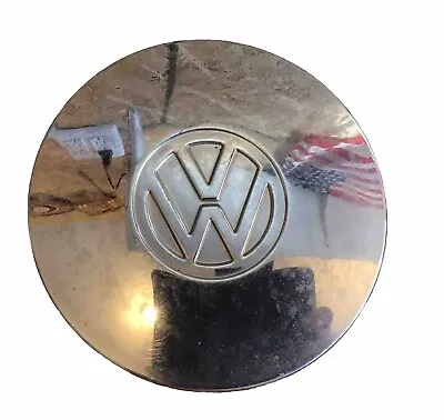 Vintage Volkswagen Vw Chrome Hub Cap 6  Oem Logo Great Shape • $20