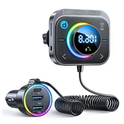 Bluetooth 5.3 Wireless Car FM Transmitter MP3 Player Radio 2 USB Charger Adapter • $35