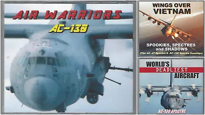 AC-130 SPECTRE GUNSHIP 3-DVD SET (3 GREAT DVDs ON THE AWESOME SPECTRE GUNSHIP) • $37.89