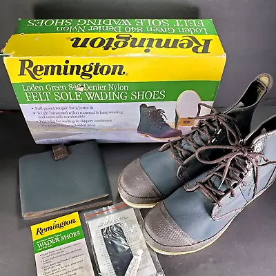 Felt Sole Wading Shoes 10M Remington Boots Denier Nylon 16252 Fishing Anti Slip • $21.97