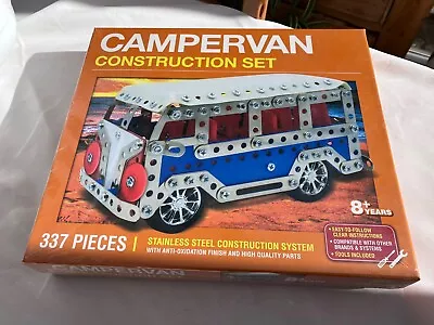 CAMPER VAN Stainless Steel Construction Set 337 Pieces Metal Kit - Unopened New • £10