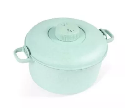 Eco Friendly NEW Microwave Pressure Cooker Easy Cooking Healthy Robin’s Egg Blue • $12