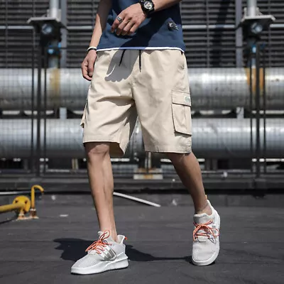 Men Fashion Casual Cargo Shorts Pants Multi Pockets Chino Summer Beach Trousers • $16.99
