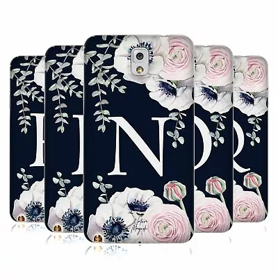 Nature Magick Floral Monogram Navy Flowers 2 Soft Gel Case For Samsung Phone 2 • £17.95