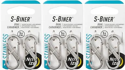Nite Ize 2-Pack S-Biner Stainless Steel Dual Carabiner #1 - Stainless (3-Pack) • $16.16
