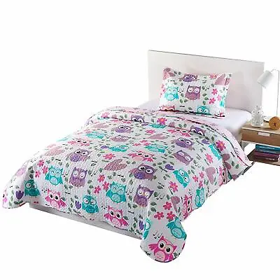 $38.98 • Buy 2pcs Kids Quilt Bedspread Comforter Set Throw Blanket For Boys Girls Quilt, A32