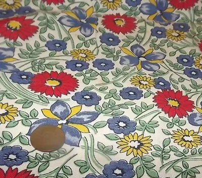 Vintage Feed Sack Feed Sack Fabric 35x40 Floral • $19.99