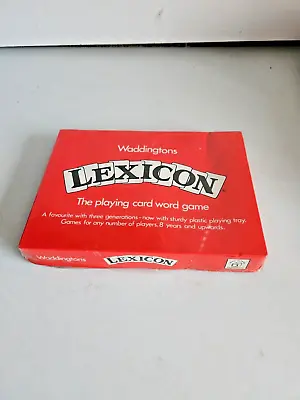 Vintage Waddingtons Lexicon 1977 Playing Card Word Game New Sealed • £12.99
