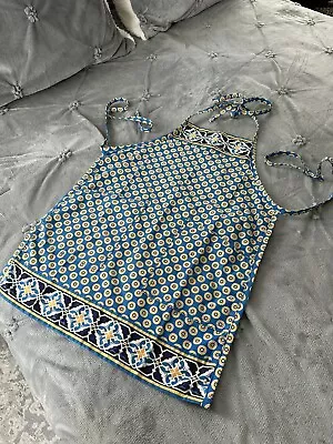 Vera Bradley Apron Blue/Yellow Flower Pattern VGUC • $12