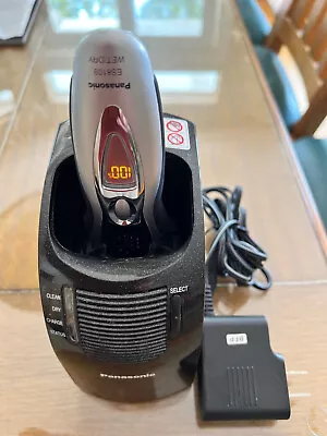 Panasonic ES8109 Arc-3 Wet/Dry Silver Men's Electric Shaver + Charger/Cleaner VG • $45