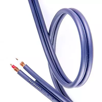 Van Damme Twin HiFi Interconnect. Hi-End Stereo Shotgun Cable. RCA Phono AV • £5.75