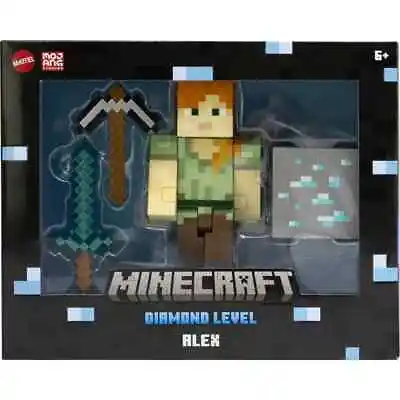 Minecraft Diamond Level Alex Action Figure & Accessories BRAND NEW • $39.99