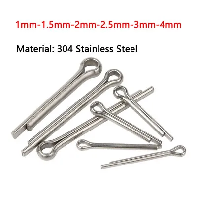 Cotter Pins Split Pins A2 Stainless Steel 1mm 1.5mm 2mm 2.5mm 3mm 4mm Split-Pins • $3.45