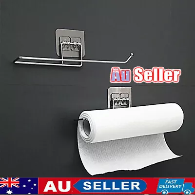 $9.08 • Buy Stainless Steel Suction Cup Toilet Paper Roll Holder Tissue Rack No Drilling UZ