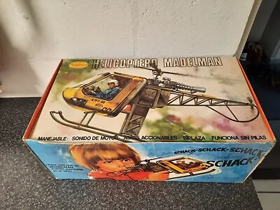 Vintage Madelman Helicopter In Original Box 1970's From Spain Very RARE! • $324.99