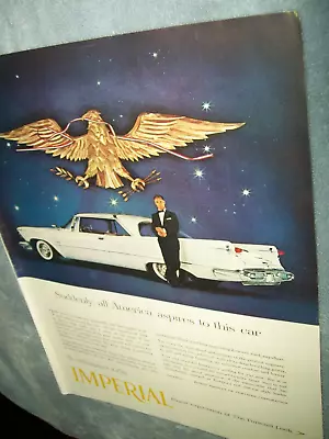 1958 Chrysler Imperial Lrg-mag Car Ad - Suddenly All America Aspires To This Car • $6.95