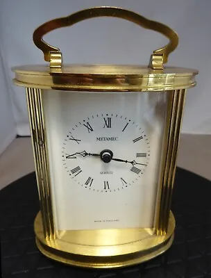 £9.99 • Buy Metamec Heavy Oval Carriage Clock Quartz Movement
