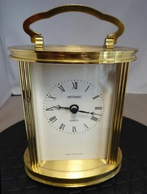 £9.99 • Buy Metamec Heavy Oval Carriage Clock Quartz Movement