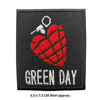 £1.99 • Buy Green Day Heart Grenade Embroidered Sew/Iron On Patch Badge Shir N-220