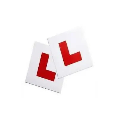 2 Piece Magnetic L Plate Car Learner Sign Stickers Vehicle Sticker B2 • £3.99