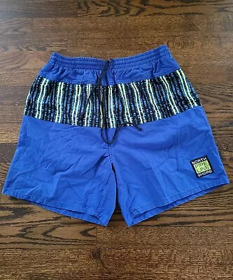 Pipeline Vintage Men's Swim Trunks Shorts Large 36-38 Nylon Aztec Abstract 90s  • $16.98