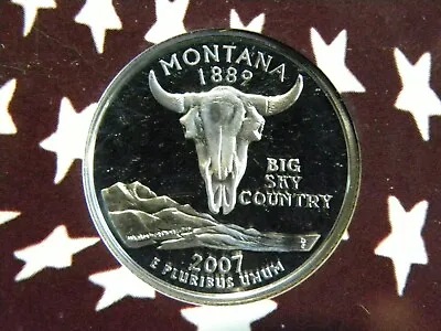 2007 S Silver Gem Proof Montana State Quarter 90% Silver Free Ship • $8.50