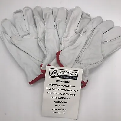 CORDOVA INDUSTRIAL WORK GLOVES 100% Soft Leather Size Small 3 Pack • $11.50