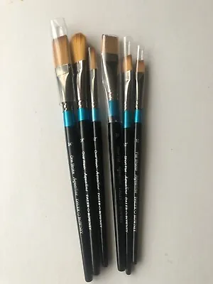 Daler-Rowney Aquafine Soft Synthetic BRUSHES.  MIXED LOT 6 BRUSHES • £20