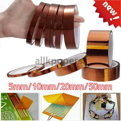 33m Heat Resistant Tape Kapton BGA High Temperature Thermal Insulation Polyimide • £1.70