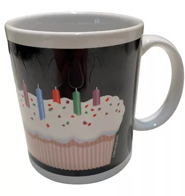 Magic Candle Lights Heat Color Changing Happy Birthday CUPCake Coffee Mug Cup • $16.07