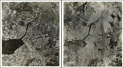 1945 Photos Of Nagasaki Before And After Atomic Bombing WW2 Decor Poster Print • $225