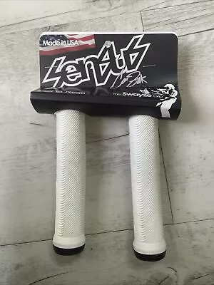 ODI Swayze Sensus Bmx Grips White New 143mm Bar End NOS • $25