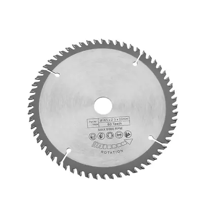 Circular Saw Blade 6-1/2 Inch TCT Circular Saw Blade Hard Alloy 6.5” Silver Cir • $24.81