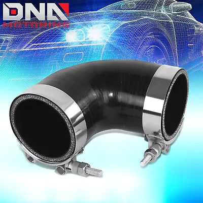 2.5  To 2.5  ID 90 Degree Elbow Turbo/Intake/Silicone Coupler Pipe Hose+T Clamps • $11.97