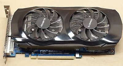 GIGABYTE NVIDIA GEFORCE GTX460 VIDEO CARD 768MB 192 BIT GDDR5 (mcA38) • $18