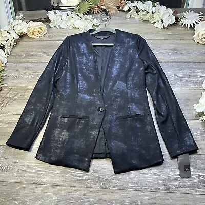 Mossimo Blazer Jacket Size Medium Black NEW WITH TAGS Womens NWT • $19.99