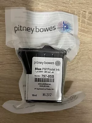 £34.95 • Buy Pitney Bowes Genuine Original BLUE K700 DM50/60 Franking Ink Cartridge 797-0SB