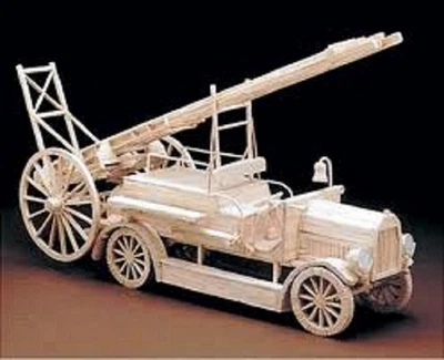 £23.50 • Buy Early 1900 FIRE ENGINE Matchstick Model Craft Kit Matchbuilder NEW
