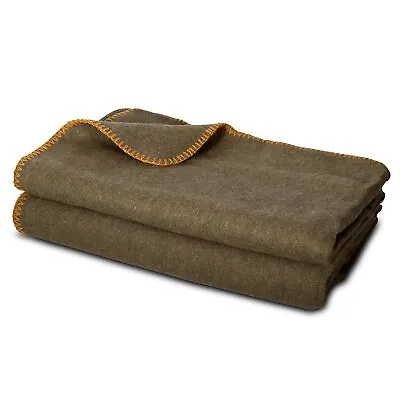 $23.99 • Buy JMR Military Wool Blanket For Emergency,Camping & Everyday Use Sz 62x80-66x90